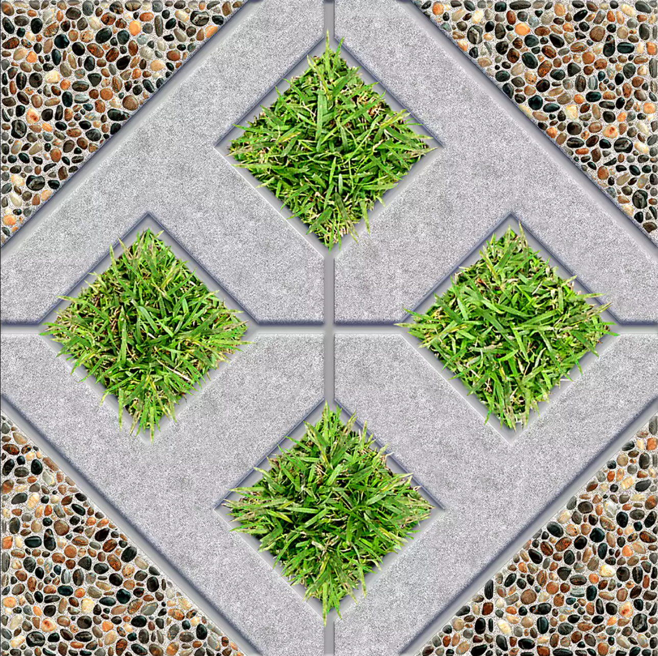 ATHENA 40X40 CONFUS MEDIUM GRIS